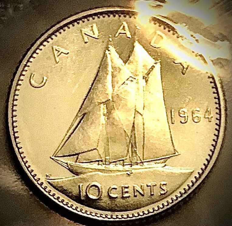bluenose pièce de 10 cents